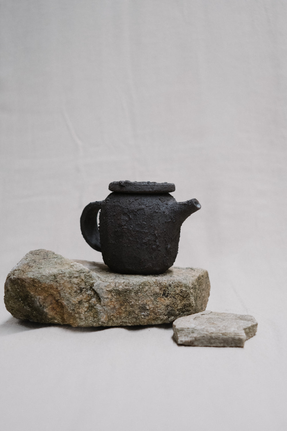 Raw Tea Pot by Maya Carves