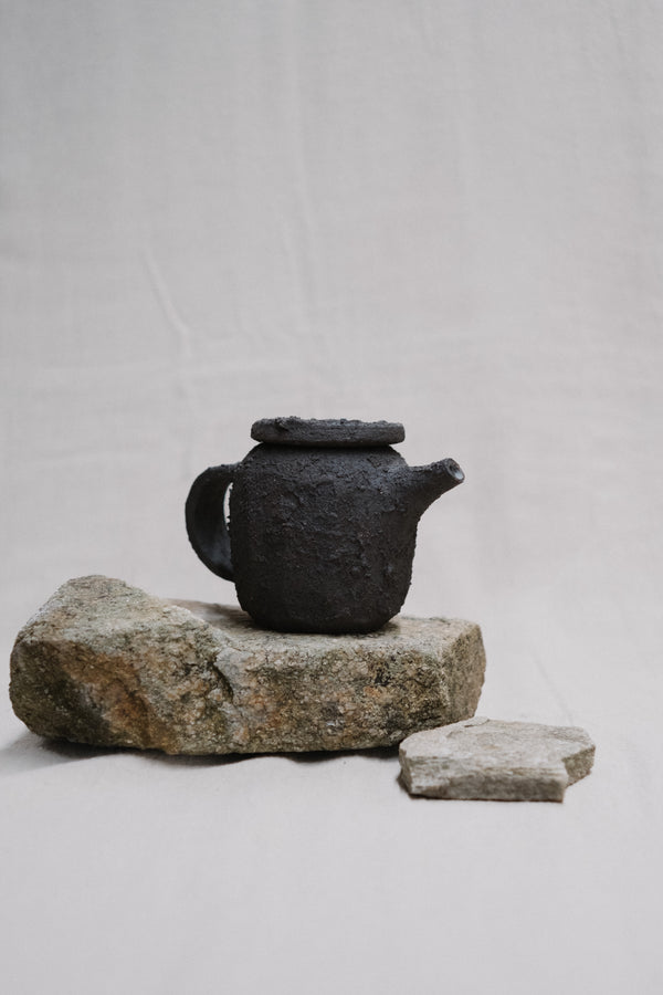 Raw Tea Pot by Maya Carves